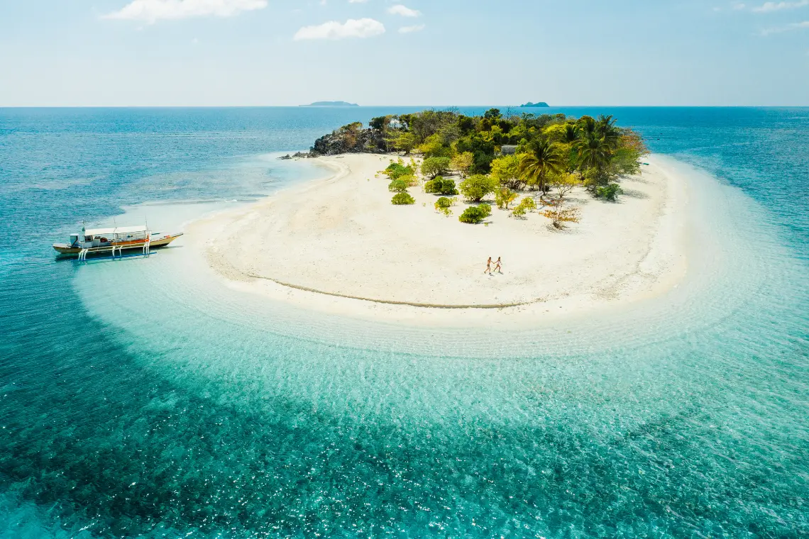 Peaceful remote workspace with a view of the beach